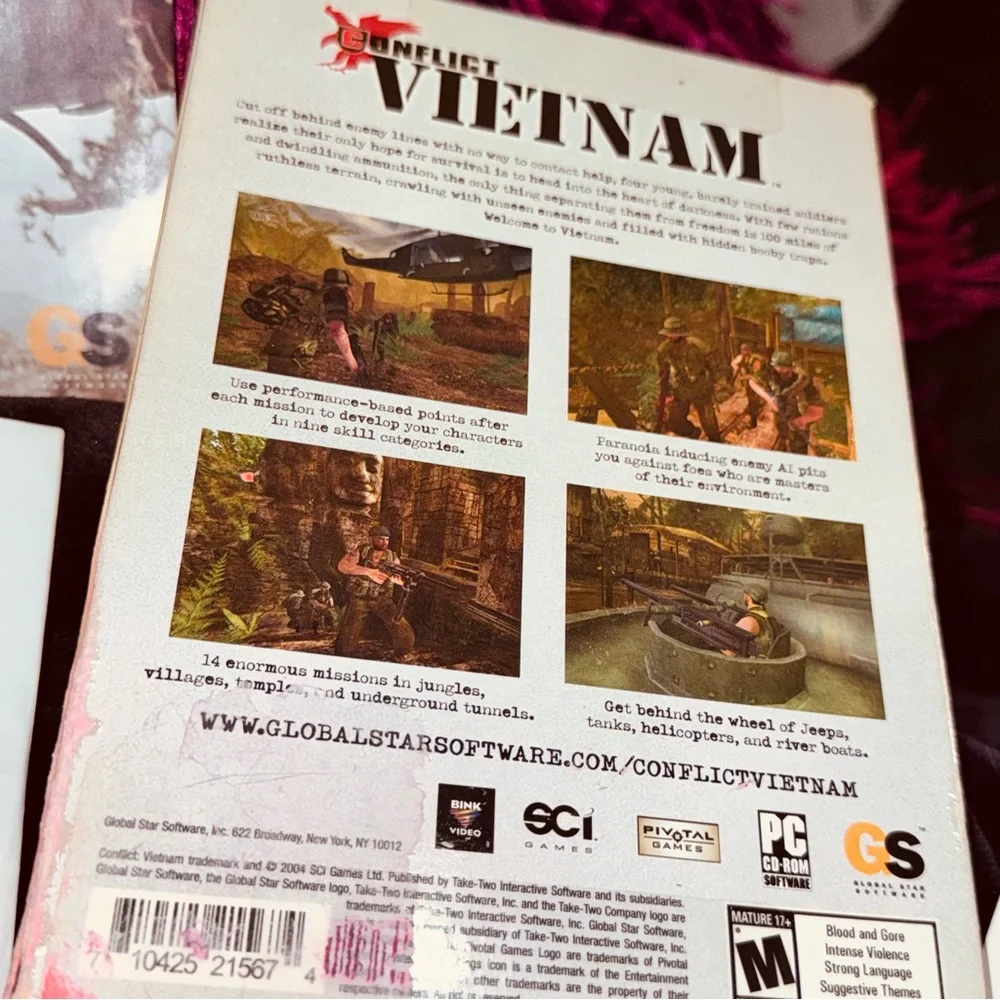 Conflict Vietnam PC CD-ROM 3 Game Discs
